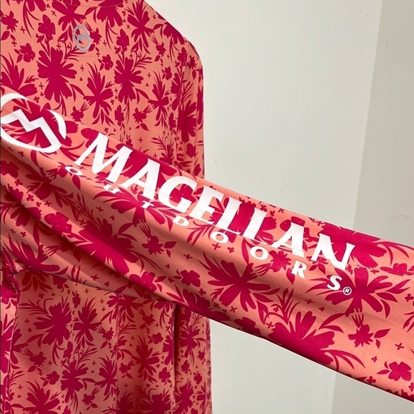 Magellan Outdoor Pink Floral Long Sleeve Shirt Boyfriend Fit Fish Gear Size XL - Picture 7 of 14